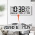 Multifunctional Wall Clock Time Date Temperature Humidity Display Digital Clock Electronic Clock White