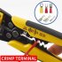 Multifunctional Wire Stripping Pliers 5 in 1 Adjustable Wire Stripper Tool With Cutting Crimping For Efficient Electrical Work Yellow
