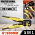 Multifunctional Wire Stripping Pliers 5 in 1 Adjustable Wire Stripper Tool With Cutting Crimping For Efficient Electrical Work Yellow
