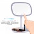 Multifuntional LED Makeup Mirror Portable 10X Magnifier Compact Desklamp Touch Screen Cosmetic Mirror White