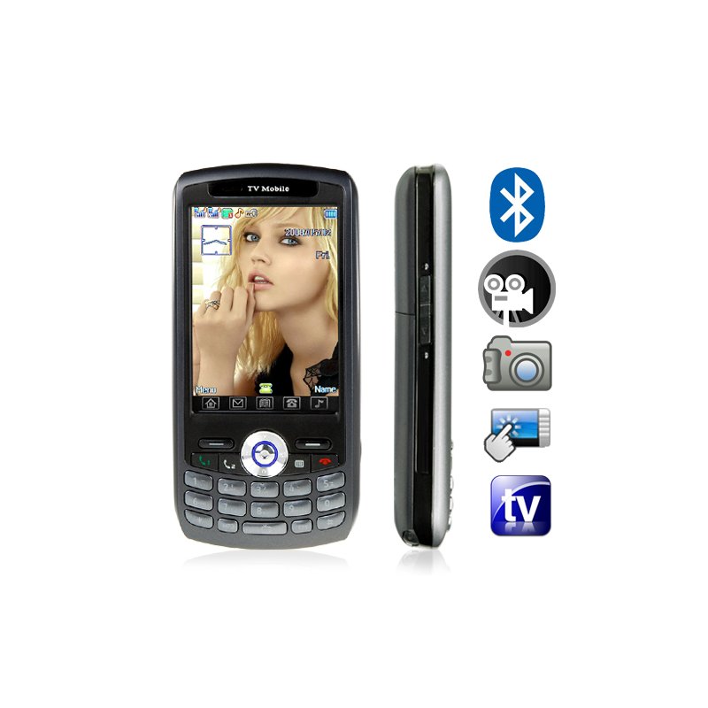 Quad Band Touchscreen Cell Phone - Dual SIM/Dual Standby (Black)