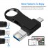 Multiple Capacities Metal Fashion 3 in 1 Universal Usb Flash Drive High speed Usb 3 0 Port Otg Port Compatible For Mobile Phone Computer Business silver 8GB