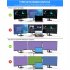 Multiport USB C Hub Adapter Charging Block Desktop Charging Hub 12 In 1 Charger Adapter Card Reader Connector Grey
