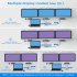 Multiport USB C Hub Adapter Charging Block Desktop Charging Hub 12 In 1 Charger Adapter Card Reader Connector Grey