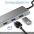 Multiport USB C Hub Adapter Charging Block Desktop Charging Hub 12 In 1 Charger Adapter Card Reader Connector Grey