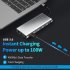 Multiport USB C Hub Adapter Charging Block Desktop Charging Hub 12 In 1 Charger Adapter Card Reader Connector Grey
