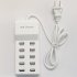 Multiport USB Hub 10 In 1 USB Wall Charger Splitter 5V 2 4A Fast Charging For Laptop PC Printer Flash Drive Mobile Devices 10 port A18  EU plug