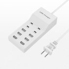 Multiport USB Hub 10 In 1 USB Wall Charger Splitter 5V 2.4A Fast Charging For Laptop PC Printer Flash Drive Mobile Devices 4C+6USB US plug2
