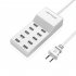 Multiport USB Hub 10 In 1 USB Wall Charger Splitter 5V 2 4A Fast Charging For Laptop PC Printer Flash Drive Mobile Devices 10 port A18  EU plug