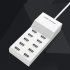 Multiport USB Hub 10 In 1 USB Wall Charger Splitter 5V 2 4A Fast Charging For Laptop PC Printer Flash Drive Mobile Devices 10 port A18  EU plug
