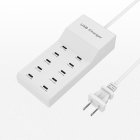 Multiport USB Hub 10 In 1 USB Wall Charger Splitter 5V 2.4A Fast Charging For Laptop PC Printer Flash Drive Mobile Devices 10 TYPE-C ports US plug3