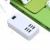Multiport USB Hub Adapter 30W Charging Block Desktop Charging Hub 6 USB Ports Charger Adapter With LED Work Indicator For Smart Phones Tablet Laptop white US pl
