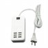 Multiport USB Hub Adapter 30W Charging Block Desktop Charging Hub 6 USB Ports Charger Adapter With LED Work Indicator For Smart Phones Tablet Laptop white US pl