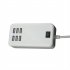 Multiport USB Hub Adapter 30W Charging Block Desktop Charging Hub 6 USB Ports Charger Adapter With LED Work Indicator For Smart Phones Tablet Laptop White EU pl