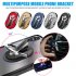 Multipurpose Mobile Phone Bracket Oval Car Phone Holder Air Outlet GPS Stand Silver