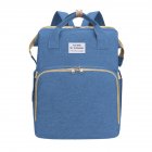 Mummy Bag Extendable Baby Folding Bed Multifunctional Backpack blue