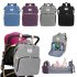 Mummy Bag Extendable Baby Folding Bed Multifunctional Backpack  gray