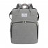 Mummy Bag Extendable Baby Folding Bed Multifunctional Backpack  gray