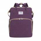 Mummy Bag Extendable Baby Folding Bed Multifunctional Backpack purple