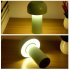 Mushroom Table Lamp Portable Rechargeable Stepless Dimming Night Light Baby Feeding Night Lights Green