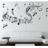 Music Note Wall Sticker DIY Wallpaper Home Wall Decoration Removable Sticker 60   100cm