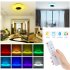 Music RGB Led  Ceiling  Light Multiple Working Modes Bluetooth compatible Speaker Dimmable Intelligent Remote Control Lamp 26cm