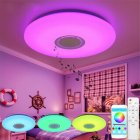 Music RGB Led  Ceiling  Light Multiple Working Modes Bluetooth compatible Speaker Dimmable Intelligent Remote Control Lamp 33cm