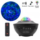 Music Starry Sky Projector Light Rgb Magic Ball Water Pattern Aurora Light Atmosphere Stage Light Black