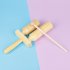 Musical Instrument Percussion Instrument High Low Clapper Percussion Toy Children Musical Instruments Wooden With Knock Stick Wood color