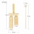 Musical Instrument Percussion Instrument High Low Clapper Percussion Toy Children Musical Instruments Wooden With Knock Stick Wood color