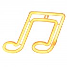 Musical Note LED Neon Sign USB/Battery Powered Decoration Neon Lamp For Home Bedroom KTV Bar Party Wall Decor Warm White