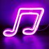 Musical Note LED Neon Sign USB Battery Powered Decoration Neon Lamp For Home Bedroom KTV Bar Party Wall Decor pink