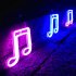Musical Note LED Neon Sign USB Battery Powered Decoration Neon Lamp For Home Bedroom KTV Bar Party Wall Decor pink