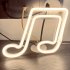 Musical Note LED Neon Sign USB Battery Powered Decoration Neon Lamp For Home Bedroom KTV Bar Party Wall Decor pink