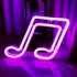 Musical Note LED Neon Sign USB Battery Powered Decoration Neon Lamp For Home Bedroom KTV Bar Party Wall Decor pink