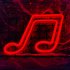 Musical Note LED Neon Sign USB Battery Powered Decoration Neon Lamp For Home Bedroom KTV Bar Party Wall Decor pink