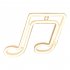 Musical Note LED Neon Sign USB Battery Powered Decoration Neon Lamp For Home Bedroom KTV Bar Party Wall Decor pink