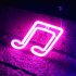 Musical Note LED Neon Sign USB Battery Powered Decoration Neon Lamp For Home Bedroom KTV Bar Party Wall Decor red