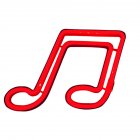 Musical Note LED Neon Sign USB/Battery Powered Decoration Neon Lamp For Home Bedroom KTV Bar Party Wall Decor red