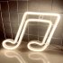 Musical Note LED Neon Sign USB Battery Powered Decoration Neon Lamp For Home Bedroom KTV Bar Party Wall Decor red