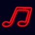 Musical Note LED Neon Sign USB Battery Powered Decoration Neon Lamp For Home Bedroom KTV Bar Party Wall Decor red