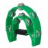 Musical Tambourine Handbell with Double Row Metal Jingles Percussion Drum Party Gift Percussion Instruments green