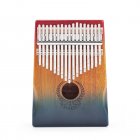 Muspor Kalimba 17-key Mahogany Thumb Piano Music Keyboard Mini Finger Piano Musical Instrument (color Gradient) without package