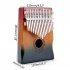 Muspor Kalimba 17 key Mahogany Thumb Piano Music Keyboard Mini Finger Piano Musical Instrument  color Gradient  without package