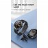 Mx12 Smart Watch Bluetooth Call Music Player Sports Bracelet Keep Health Smart Watch Black dial brown leather belt