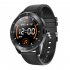 Mx12 Smart Watch Bluetooth Call Music Player Sports Bracelet Keep Health Smart Watch Black dial black leather belt