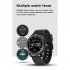 Mx12 Smart Watch Bluetooth Call Music Player Sports Bracelet Keep Health Smart Watch Black dial black steel belt