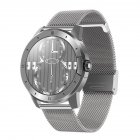 Mx12 Smart Watch Bluetooth Call Music Player Sports Bracelet Keep Health Smart Watch Silver dial silver steel belt