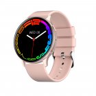 Mx15 Smart Watch Bluetooth Call Heart Rate Monitor Voice Assistant 1 32 Round Screen Smartwatch Pink