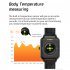 Mx7 Men Women Smart Watch Body Temperature Text Bluetooth compatible Call Ip68 Waterproof Sports Bracelet Gold Steel